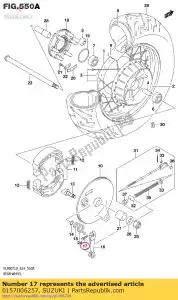 suzuki 0157006257 parafuso - Lado inferior