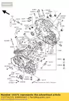 132710210, Kawasaki, piastra vn1600-b1 kawasaki vn 1500 1600 1998 1999 2000 2001 2002 2003 2004 2005 2006 2007, Nuovo