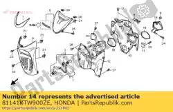 Aqui você pode pedir o tampa, l pock * r302m * em Honda , com o número da peça 81141KTW900ZE: