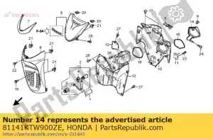 Honda 81141KTW900ZE tampa, l pock * r302m * - Lado inferior