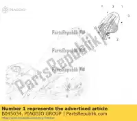 B045034, Piaggio Group, Achterspatbord aprilia  caponord zd4vk000, zd4vka, zd4vk001, zd4vka01 zd4vkb000, zd4vkb001, zd4vkb003, zd4vkb00x, zd4vkb009 zd4vku00 1200 2013 2014 2015 2016 2017, Nieuw