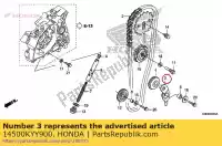 14500KYY900, Honda, Braccio comp., tendicatena honda  crf 125 2014 2018, Nuovo