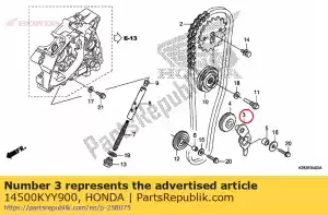 honda 14500KYY900 rami? komp., napinacz ?a?cucha krzywki - Dół