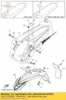 1SS2165A00, Yamaha, Conjunto gráfico traseiro f yamaha yz250h yz250 250 , Novo