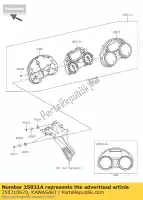 250310670, Kawasaki, meter-assy, ??combinazione, un kawasaki zzr  f performance sport abs zx1400 h j zzr1400 1400 , Nuovo