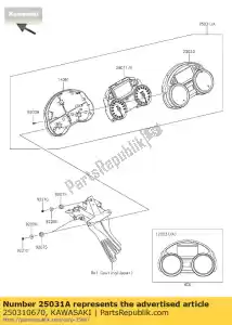 Kawasaki 250310670 meter-assy, ??combinazione, un - Il fondo