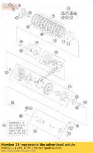 ktm 60032001144 piasta sprz?g?a out. kpl. 67-t 2004 - Dół