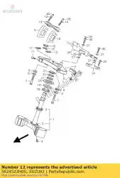 Here you can order the rubber,holder from Suzuki, with part number 5624523H00: