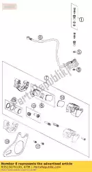 Aquí puede pedir manguera de freno trasera 645mm de KTM , con el número de pieza 83513070100: