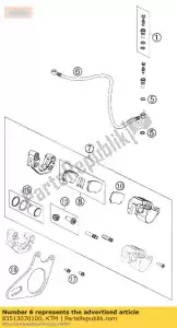 ktm 83513070100 manguera de freno trasera 645mm - Lado inferior