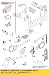 Here you can order the assy support (without holder) from KTM, with part number 56012001000: