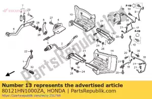 Honda 80121HN1000ZA guardabarros, r. rr. * nh1 * - Lado inferior