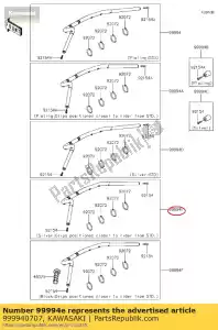 kawasaki 999940707 kit,handlebar2 easyr sil en650 - Bottom side