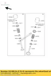 Here you can order the shim,t=3. 375 from Suzuki, with part number K921800202: