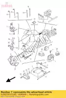 5JJ825010100, Yamaha, blocco dello sterzo dell'interruttore principale yamaha yzf r 1000 1, Nuovo