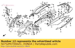 Ici, vous pouvez commander le bras, l. étape passager * nh3 auprès de Honda , avec le numéro de pièce 50752MCT000ZC: