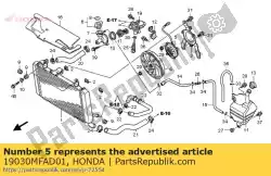 motor, ventilator van Honda, met onderdeel nummer 19030MFAD01, bestel je hier online: