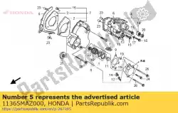 Here you can order the plate, drive chain guide from Honda, with part number 11365MAZ000: