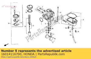 Honda 16014116700 conjunto superior - Lado inferior