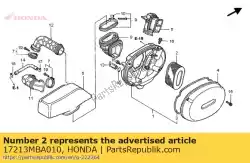 Here you can order the element, air cleaner from Honda, with part number 17213MBA010: