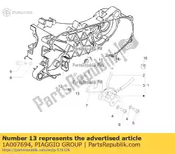 versnelling van Piaggio Group, met onderdeel nummer 1A007694, bestel je hier online: