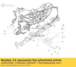 Aprilia 1A007694, Ingranaggio, OEM: Aprilia 1A007694