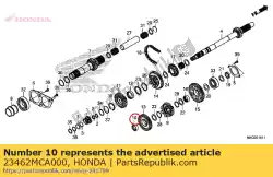 Qui puoi ordinare colletto, 32mm da Honda , con numero parte 23462MCA000:
