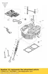 Aqui você pode pedir o kit de junta de cabeça de cilindro em Triumph , com o número da peça T3990114: