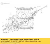 AP8208947, Piaggio Group, Front wheel. black aprilia  sr zd4kla00 zd4vfb00, zd4vfd00, zd4vfu00, zd4vfj, zd4vz000 50 125 150 1999 2000 2001 2002 2003 2004 2005 2006 2007 2008 2009 2010 2011 2012 2013 2014 2016 2017 2018 2019 2020 2021 2022, New