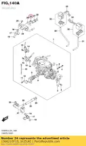 suzuki 1360210F10 schroef - Onderkant