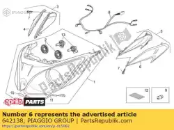 Aqui você pode pedir o lh lente indicadora de giro frontal em Piaggio Group , com o número da peça 642138: