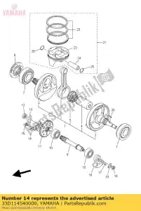 yamaha 33D114540000 peso 1 - Lado inferior