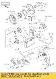 kawasaki 920710713 oeillet zr800ads - La partie au fond