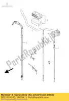 5821035G00, Suzuki, conjunto de cables, embrague suzuki rm z 450 2005, Nuevo