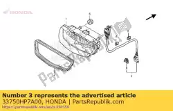 Ici, vous pouvez commander le cordon d'alimentation, feu arrière et arrêt auprès de Honda , avec le numéro de pièce 33750HP7A00: