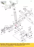 391110367, Kawasaki, 01 rod-tie kawasaki klx230r klx230 230 , New