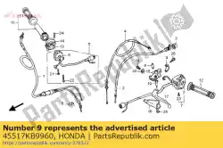 Aquí puede pedir soporte, cilindro maestro de Honda , con el número de pieza 45517KB9960: