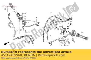 Honda 45517KB9960 holder, master cylinder - Bottom side