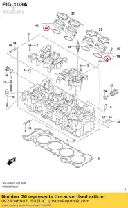 suzuki 0928046007 anel o (d: 24, id: 47x42) - Lado inferior