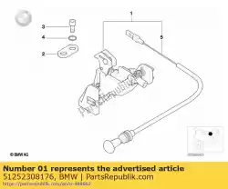 Aqui você pode pedir o mecanismo de travamento de assento duplo em BMW , com o número da peça 51252308176:
