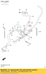 suzuki 1846129F00 slang, 2e lucht va - Onderkant