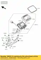 250310057, Kawasaki, compteur-assy, ??km / h kawasaki kvf650 4x4 kvf750 brute force 650 4x4i 750 , Nouveau