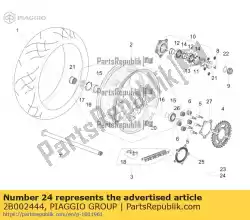 Here you can order the pre-coated m10x30 shc screw from Piaggio Group, with part number 2B002444: