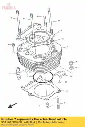 Aquí puede pedir tornillo (363-11361-00) de Yamaha , con el número de pieza 901161008700: