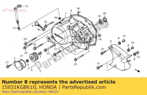 honda 15651KGB610 manometro, livello dell'olio - Il fondo