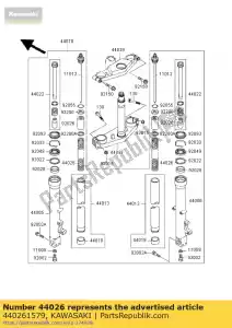 Kawasaki 440261579 spring-front fork - Bottom side