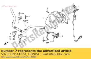 Honda 53205HN5A10ZA tampa, alça * nh1 * - Lado inferior