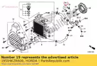 19504KZR600, Honda, tuyau, dérivation honda sh i  ad a d ww125ex2 sh125 sh125a sh125ad sh125d ww125 pcx150 sh150d pcx150a 125 150 , Nouveau