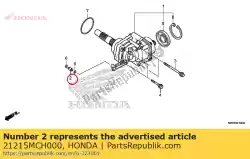 Tutaj możesz zamówić kryza, boczna skrzynia biegów od Honda , z numerem części 21215MCH000: