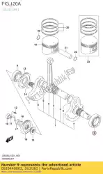 Here you can order the roller bearing from Suzuki, with part number 0926440002: